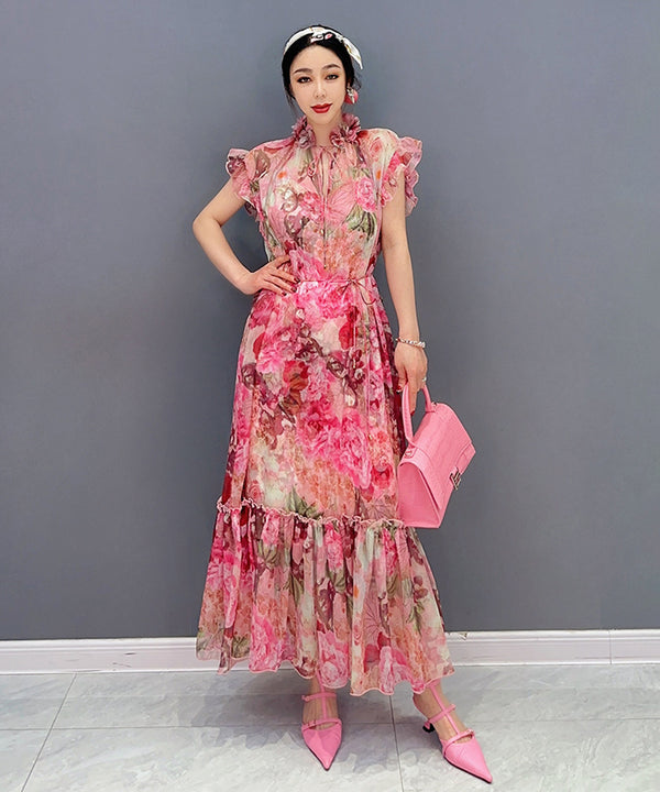 Floral Veil Dress